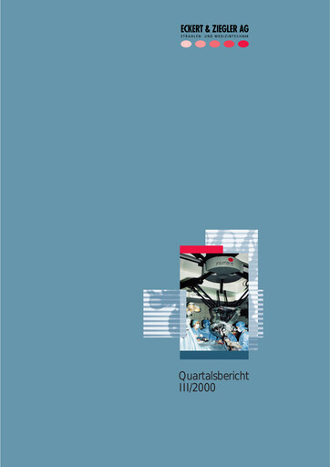 Thumbnail Eckert & Ziegler Quarterly Report 2000-q3