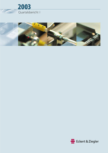 Thumbnail Eckert & Ziegler Quarterly Report 2003-q1