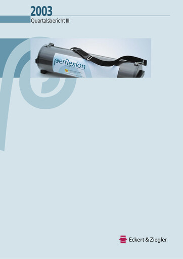 Thumbnail Eckert & Ziegler Quarterly Report 2003-q3