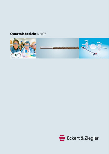 Thumbnail Eckert & Ziegler Quarterly Report 2007-q1