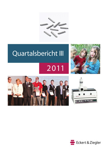 Thumbnail Eckert & Ziegler Quarterly Report 2011-q3