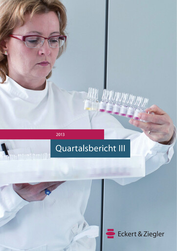 Thumbnail Eckert & Ziegler Quarterly Report 2013-q3