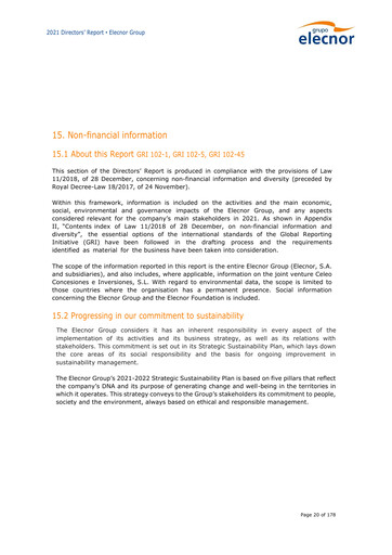 Thumbnail Elecnor ESG Report 2021