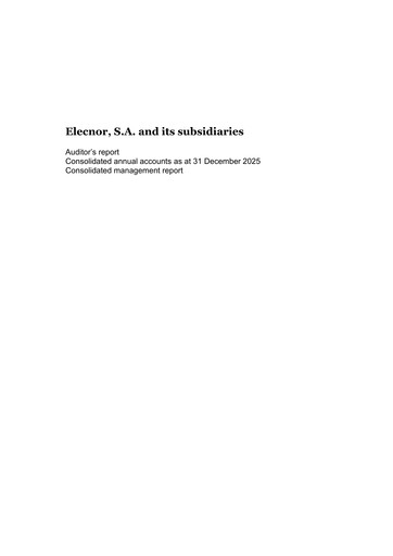 Thumbnail Elecnor Financial Statement 2025