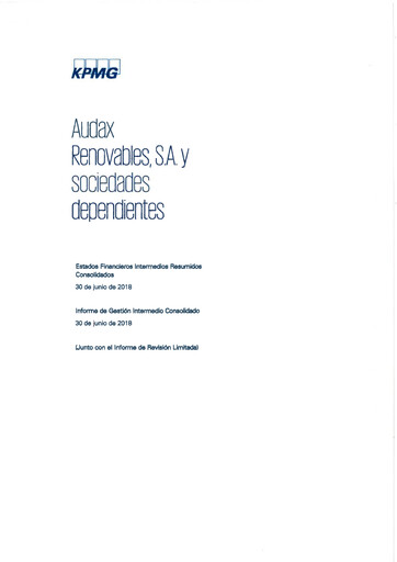 Thumbnail Audax Renovables Financial Statement 2018-h1