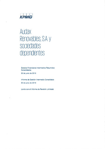 Thumbnail Audax Renovables Financial Statement 2019-h1