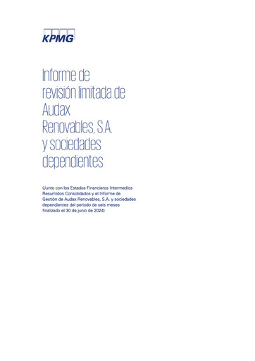 Thumbnail Audax Renovables Financial Statement 2024-h1