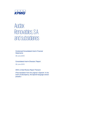 Thumbnail Audax Renovables Half-year Report 2019-h1