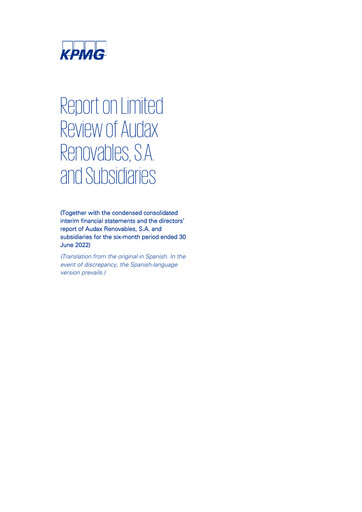 Thumbnail Audax Renovables Half-year Report 2022-h1