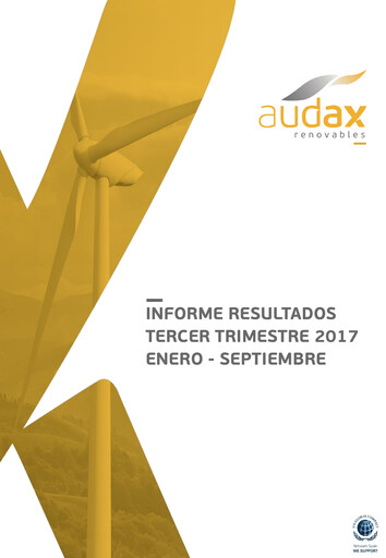 Thumbnail Audax Renovables Quarterly Report 2017-q3