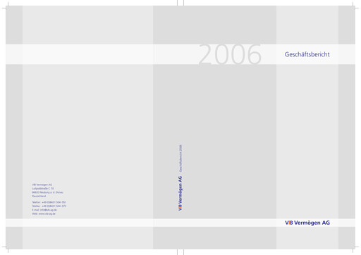 Thumbnail VIB Vermögen Annual Report 2006