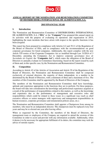 Thumbnail (DIA) Distribuidora Internacional de Alimentación Annual Report 2015