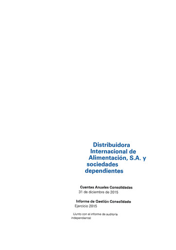 Thumbnail (DIA) Distribuidora Internacional de Alimentación Financial Statement 2015