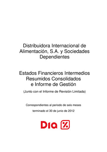 Thumbnail (DIA) Distribuidora Internacional de Alimentación Half-year Report 2012-h1