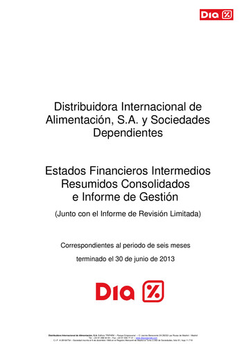 Thumbnail (DIA) Distribuidora Internacional de Alimentación Half-year Report 2013-h1