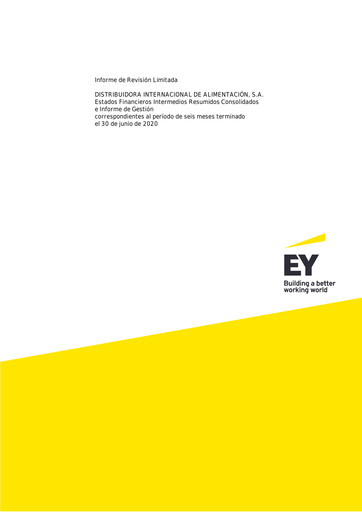 Miniature (DIA) Distribuidora Internacional de Alimentación Rapport semestriel 2020-h1