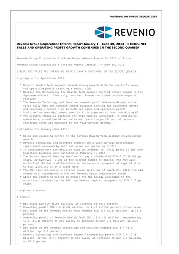 Thumbnail Revenio Half-year Report 2013-h1