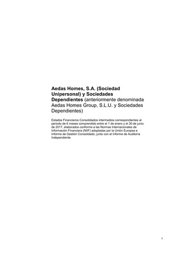 Thumbnail Aedas Homes Half-year Report 2017-h1