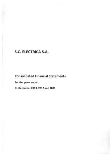 Vorschaubild Electrica
 Finanzmitteilung 2013