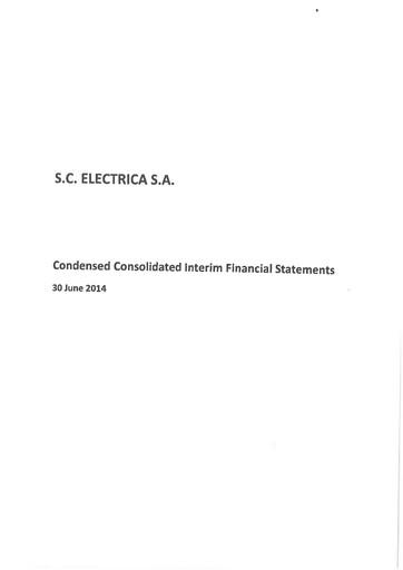 Vorschaubild Electrica
 Finanzmitteilung 2014-h1