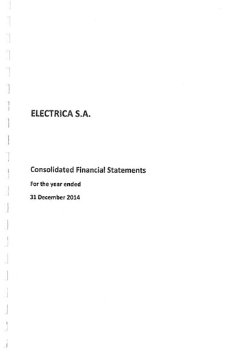 Vorschaubild Electrica
 Finanzmitteilung 2014
