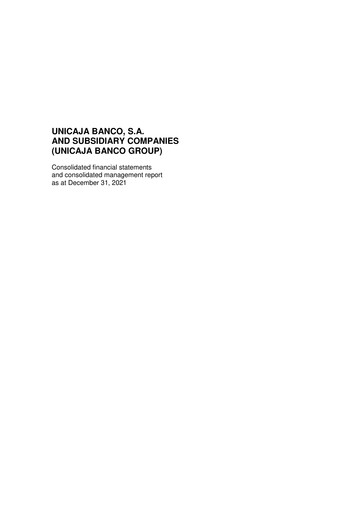 Thumbnail Unicaja Banco Annual Report 2021