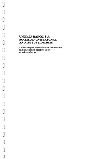 Thumbnail Unicaja Banco Financial Statement 2013