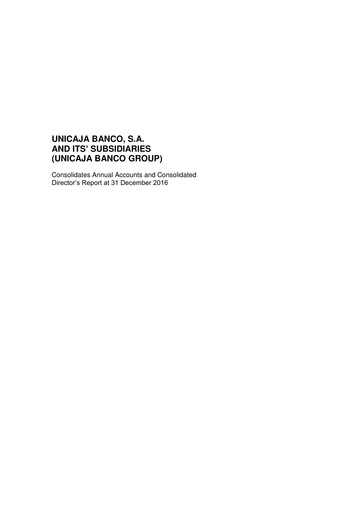 Thumbnail Unicaja Banco Financial Statement 2016