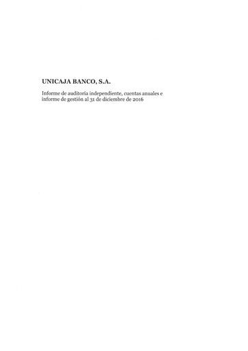 Thumbnail Unicaja Banco Financial Statement 2016