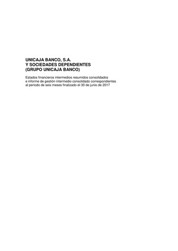 Thumbnail Unicaja Banco Half-year Report 2017-h1