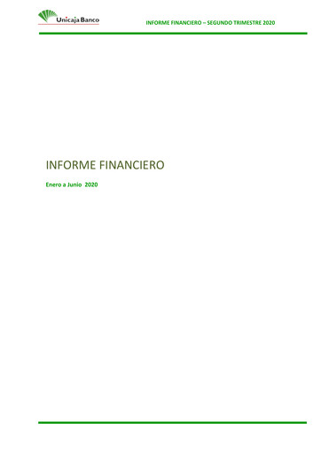 Miniature Unicaja Banco Rapport trimestriel 2020-q2