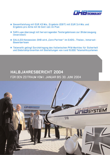Thumbnail OHB SE Half-year Report 2004-h1