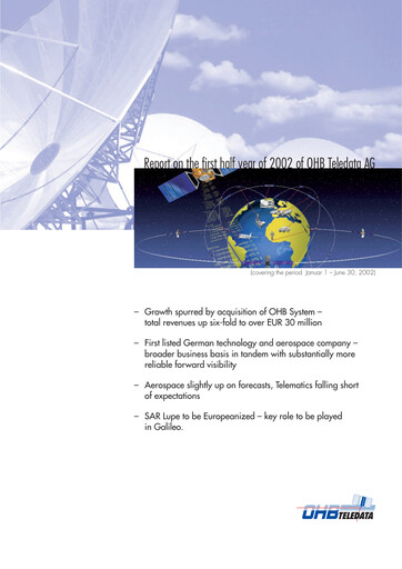 Thumbnail OHB SE Half-year Report 2002-h1