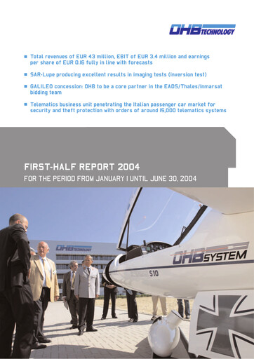 Thumbnail OHB SE Half-year Report 2004-h1