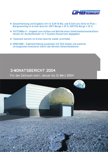 Thumbnail OHB SE Quarterly Report 2004-q1