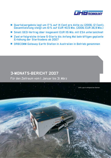 Thumbnail OHB SE Quarterly Report 2007-q1