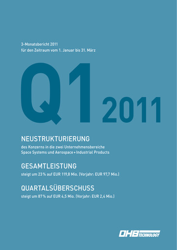 Thumbnail OHB SE Quarterly Report 2011-q1