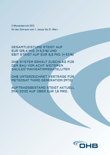 Thumbnail OHB SE Quarterly Report 2012-q1