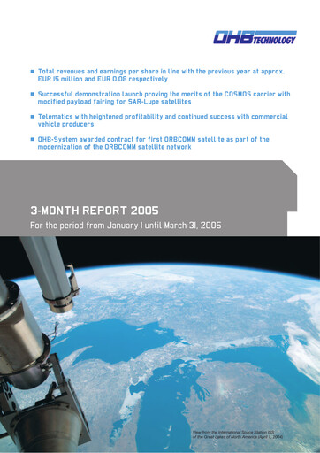 Thumbnail OHB SE Quarterly Report 2005-q1