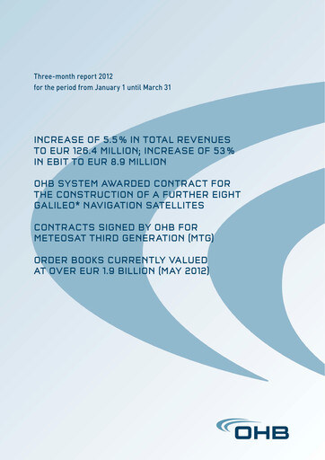 Thumbnail OHB SE Quarterly Report 2012-q1