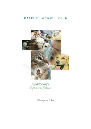Thumbnail Vetoquinol Annual Report 2006