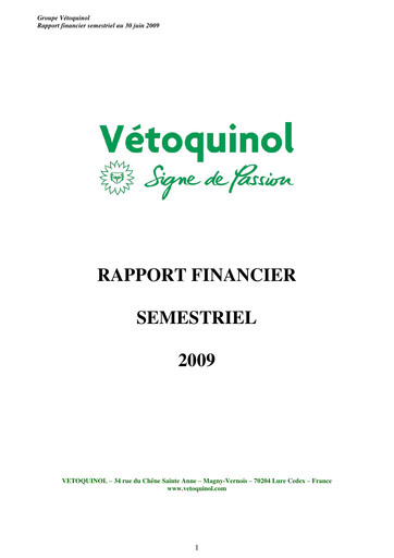 Thumbnail Vetoquinol Half-year Report 2009-h1