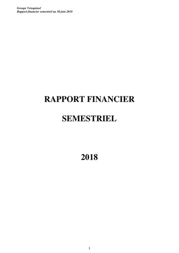 Thumbnail Vetoquinol Half-year Report 2018-h1