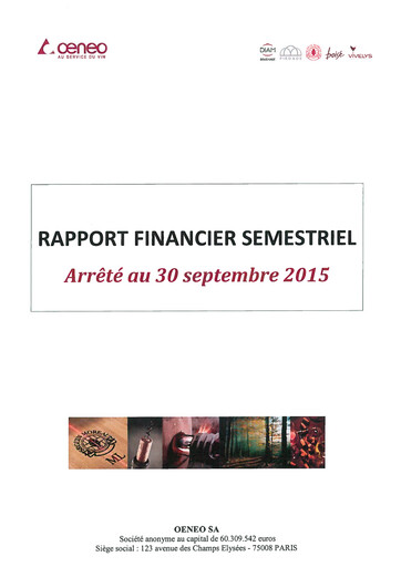 Thumbnail Oeneo Half-year Report 2015-2016