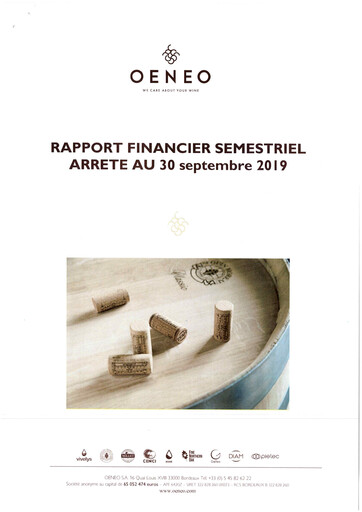 Thumbnail Oeneo Half-year Report 2019-2020
