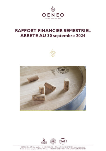 Thumbnail Oeneo Half-year Report 2024-2025