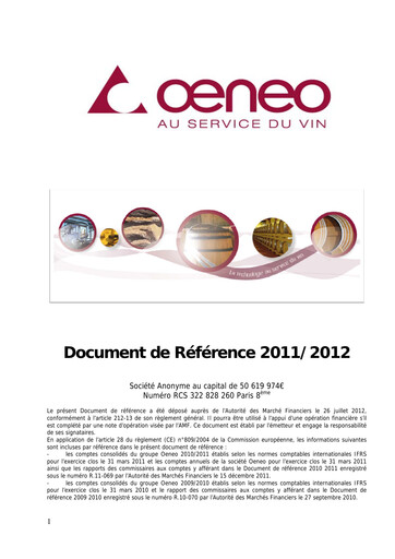 Thumbnail Oeneo Universal Registration Document 2011-2012