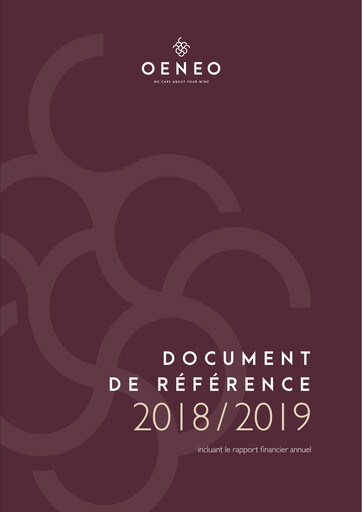 Thumbnail Oeneo Universal Registration Document 2018-2019