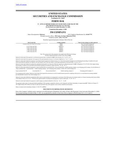 Thumbnail 3M Annual Report 2020