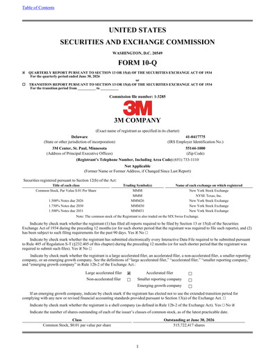 Thumbnail 3M Quarterly Report 2026-q2